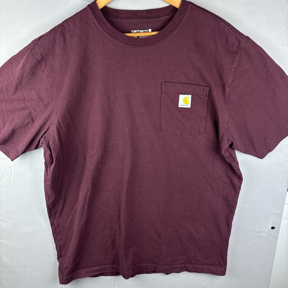 Carhartt Lot of 3 Size Large Tall Long Sleeve Pocket Shirts & T-Shirt K126 K87 - Picture 9 of 13